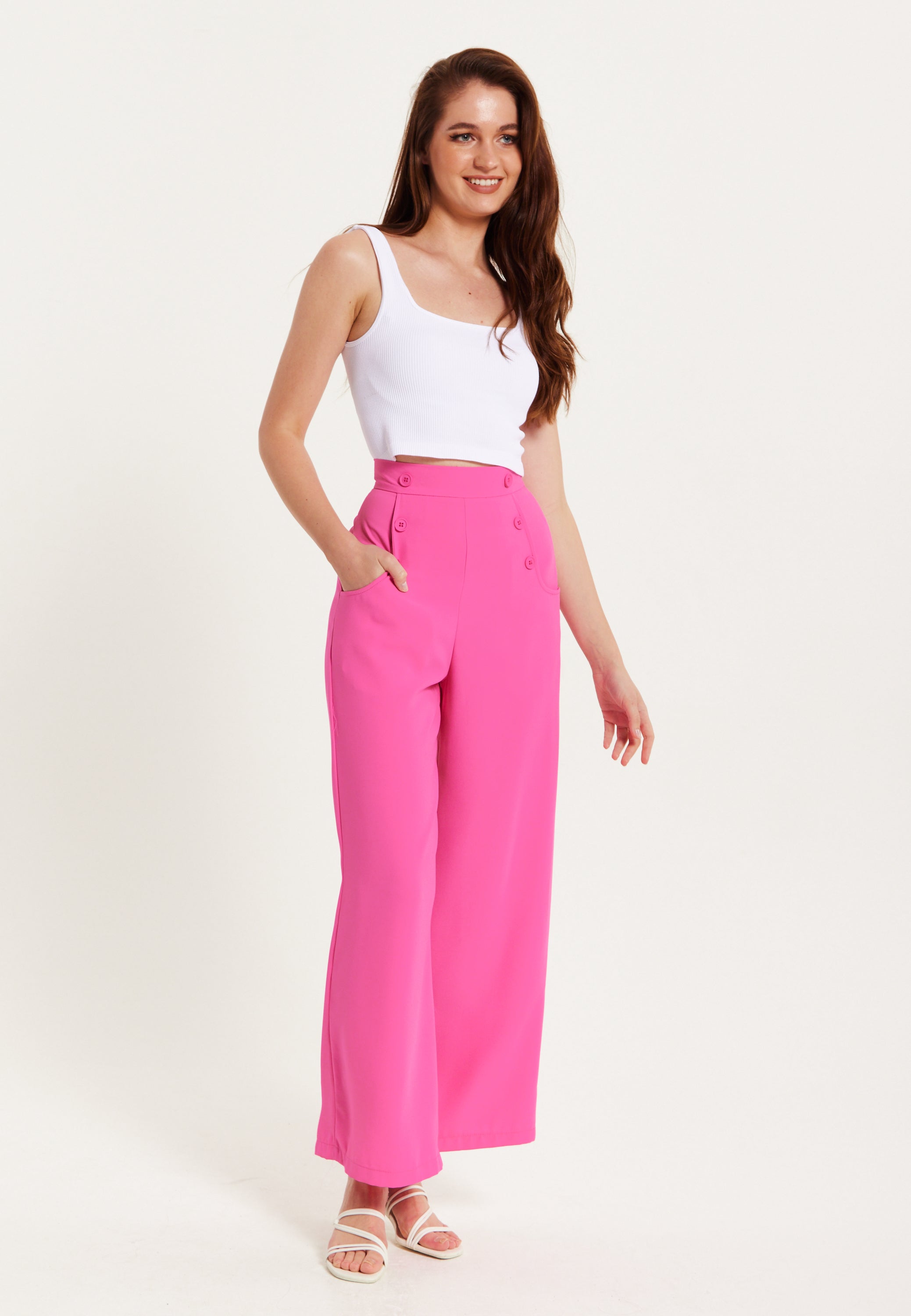 Shirt Light Pink Women's Dress Pants Womens Pants Pink Pants Wide Leg Women's Trousers High Waist Pink Wide Leg With Front Buttons Shirt Light Pink Women's Dress Pants Womens Pants Pink Pants Wide Leg Women's Trousers High Waist Pink Wide Leg With Front Buttons