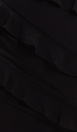 
                  
                    Liquorish Diagonal Ruffle One Shoulder Mini Dress In Black
                  
                