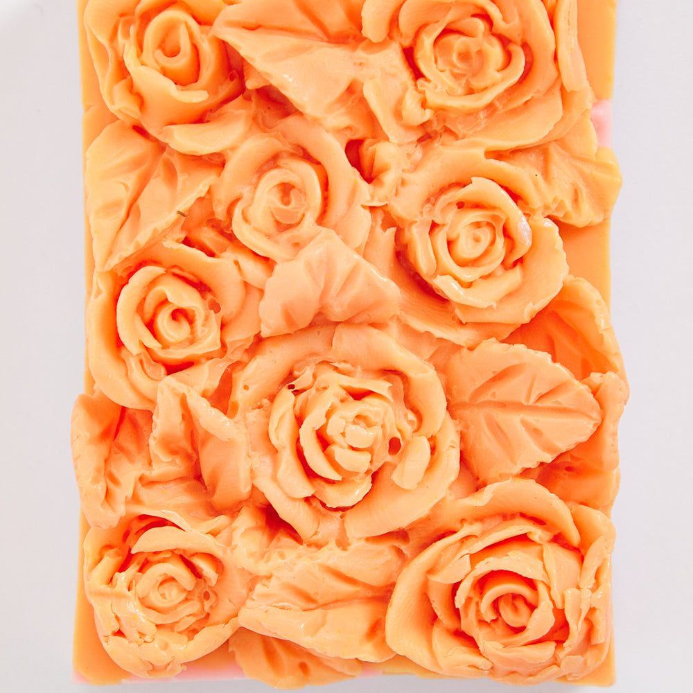 
                  
                    Liquorish Orange and Pink Bed of Roses Floral Soap Handmade Soap
                  
                