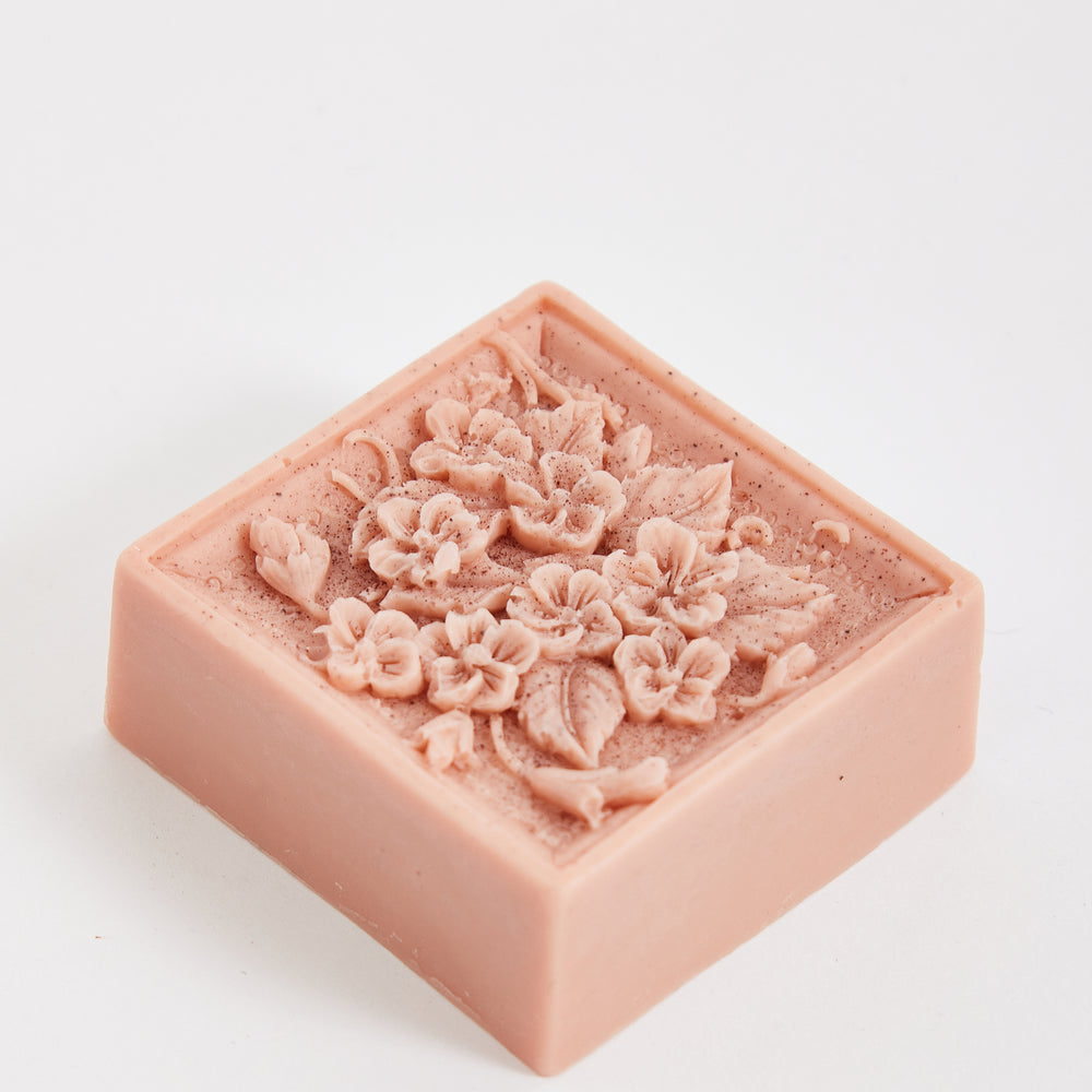 
                  
                    Liquorish Rose Clay Flowers Square Floral Soap Handmade Soap
                  
                