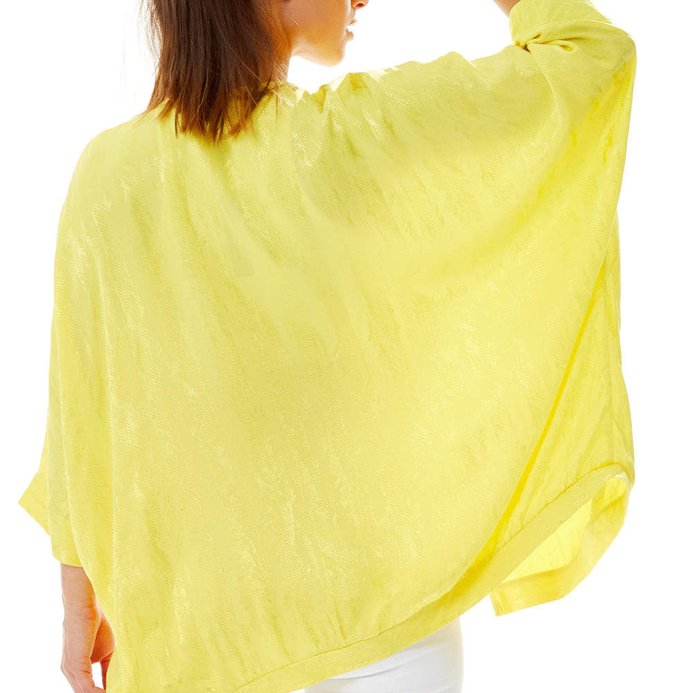 
                  
                    Divine Grace Yellow Jacquard Kimono
                  
                
