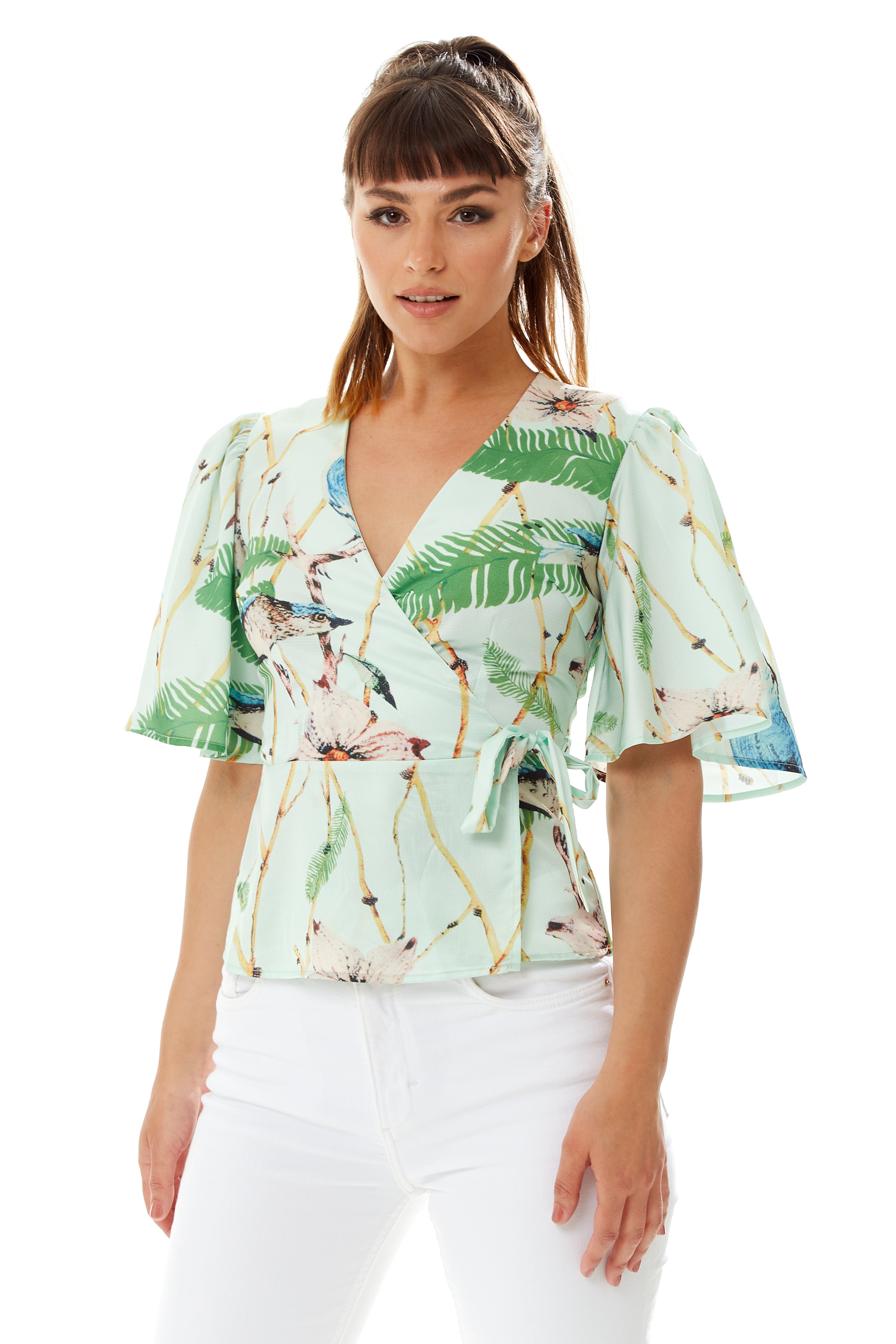 Mint floral top online