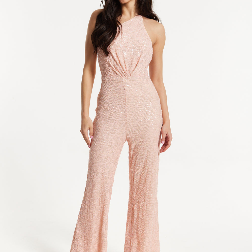 
                  
                    Pink Sequin One Shoulder Jumpsuit
                  
                