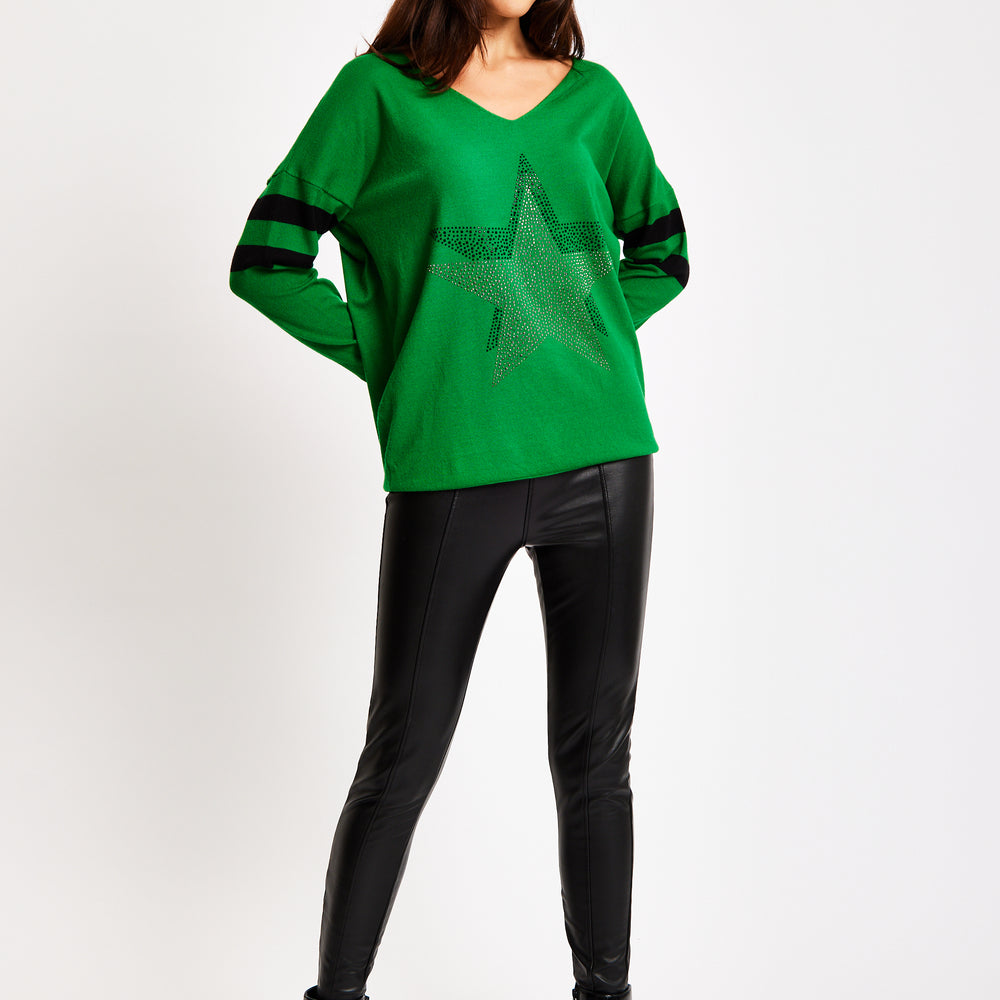 
                  
                    Divine Grace Green Long Sleeve Jumper with Sparkly Star
                  
                