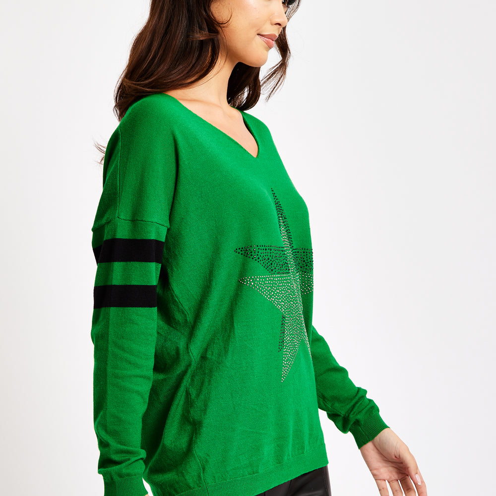 
                  
                    Divine Grace Green Long Sleeve Jumper with Sparkly Star
                  
                