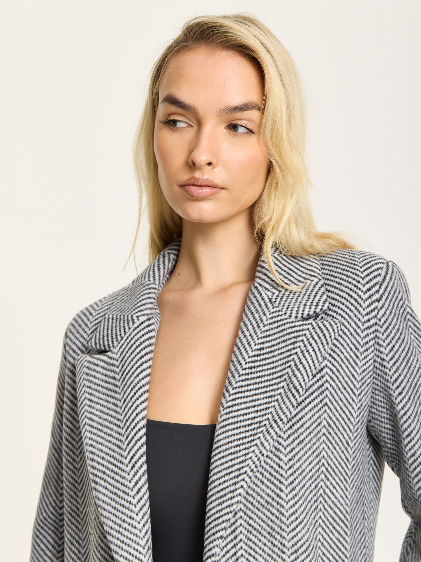 
                  
                    Herringbone Longline Tailored Coat
                  
                