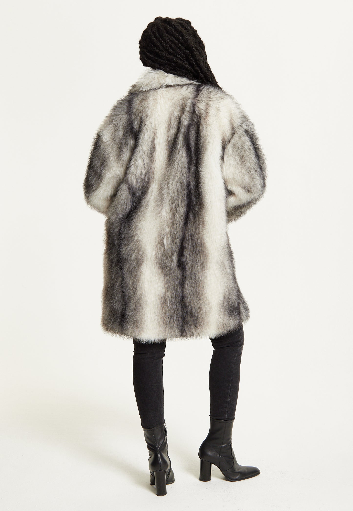 
                  
                    Grey Ombre Faux Fur Midi Coat
                  
                