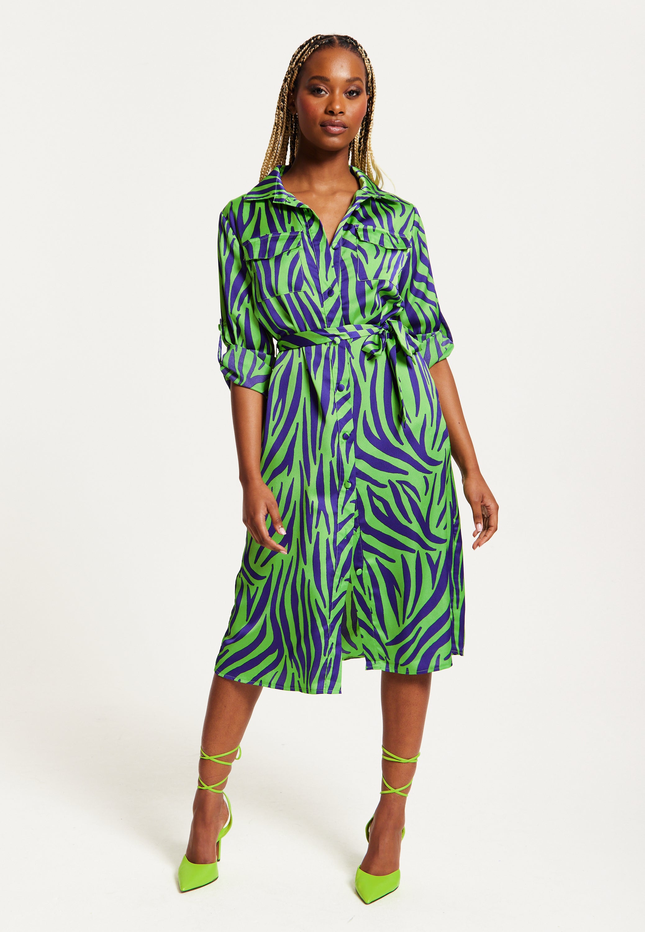 Blue zebra print dress hotsell