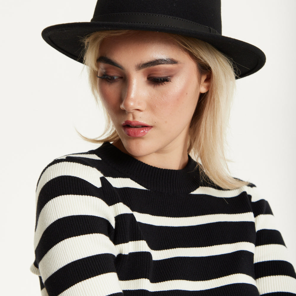 
                  
                    Black Wool Fedora Hat
                  
                