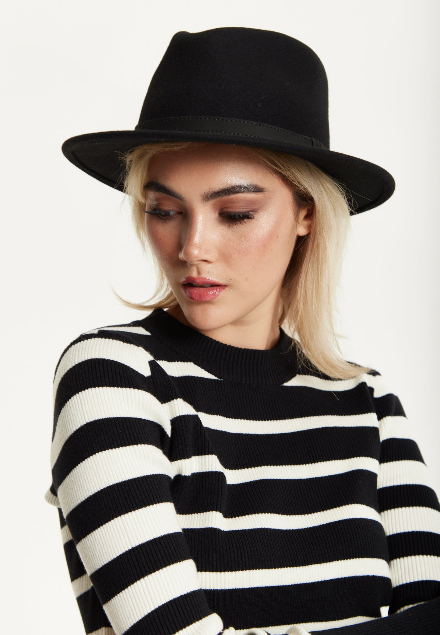 
                  
                    Black Wool Fedora Hat
                  
                