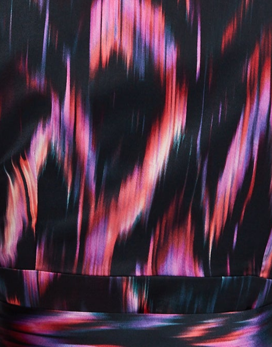 
                  
                    Abstract Ikat Top In Black And Print
                  
                