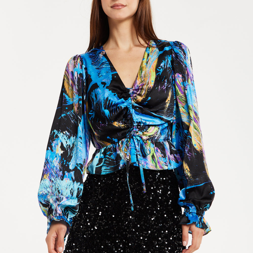 
                  
                    Liquorish Multicolour Abstract Print Top
                  
                