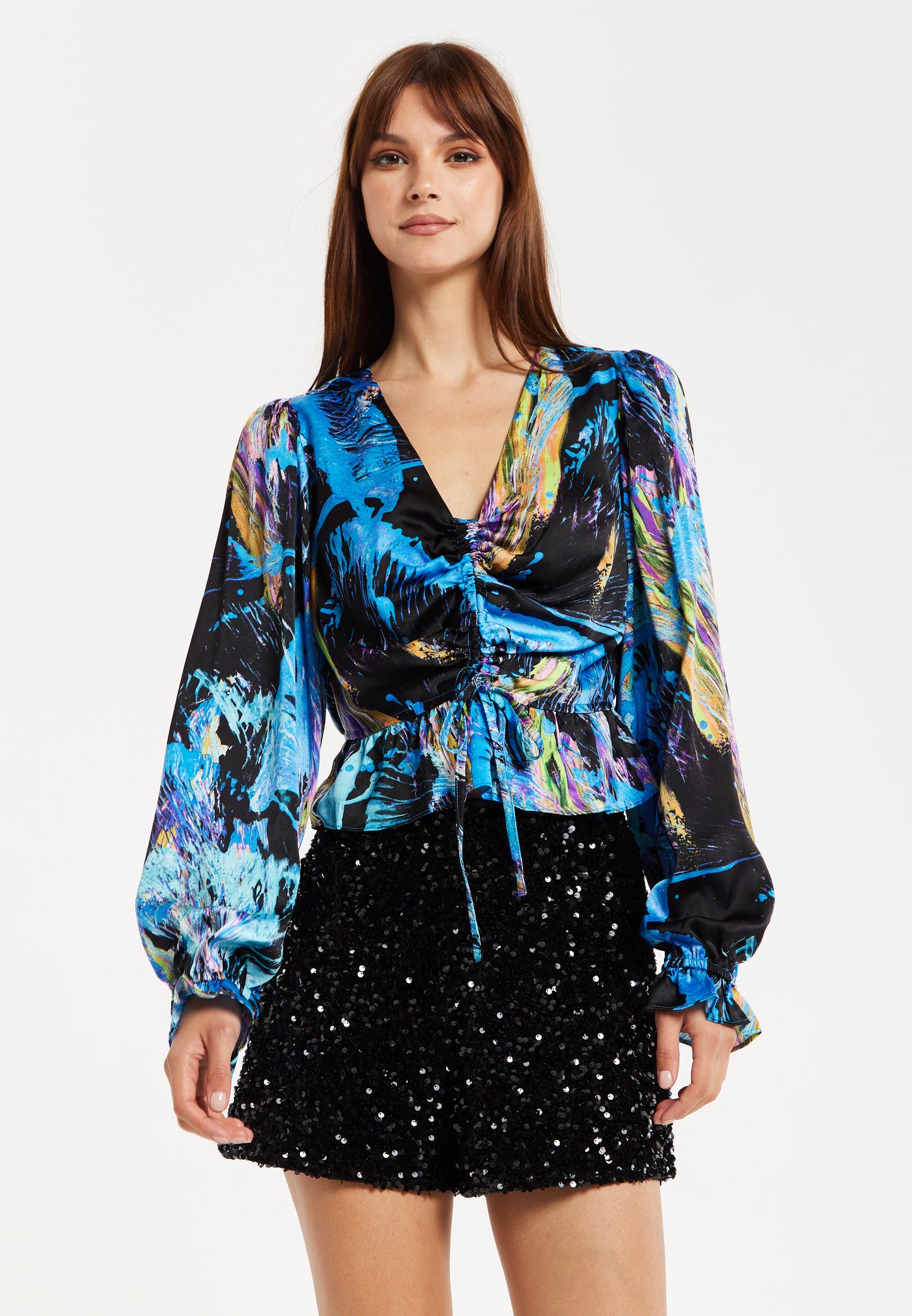 
                  
                    Liquorish Multicolour Abstract Print Top
                  
                