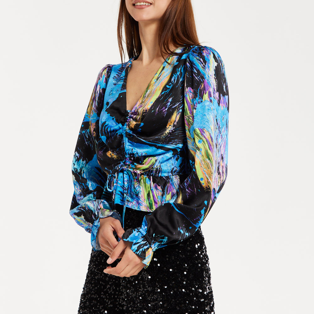 
                  
                    Liquorish Multicolour Abstract Print Top
                  
                