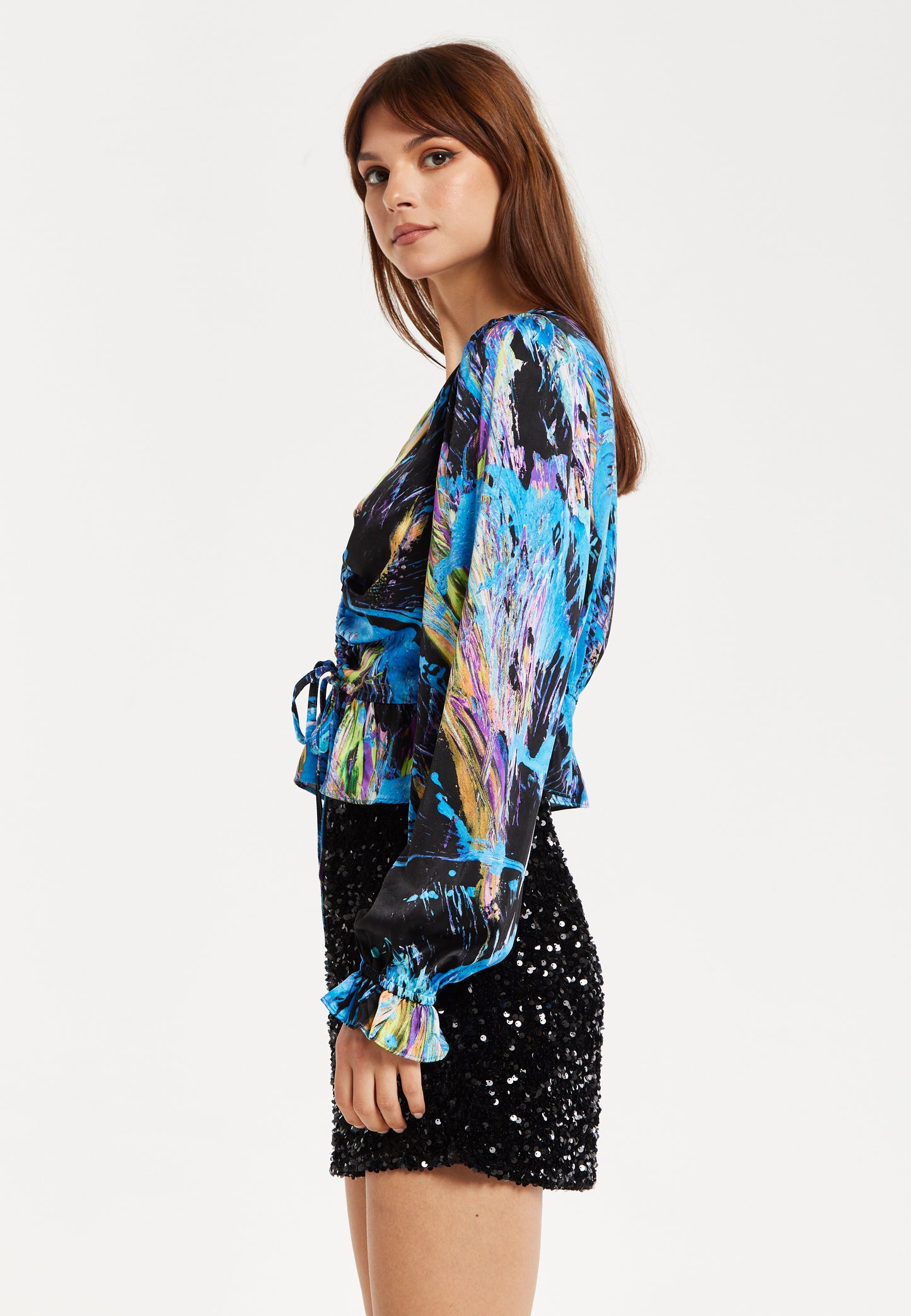 
                  
                    Liquorish Multicolour Abstract Print Top
                  
                