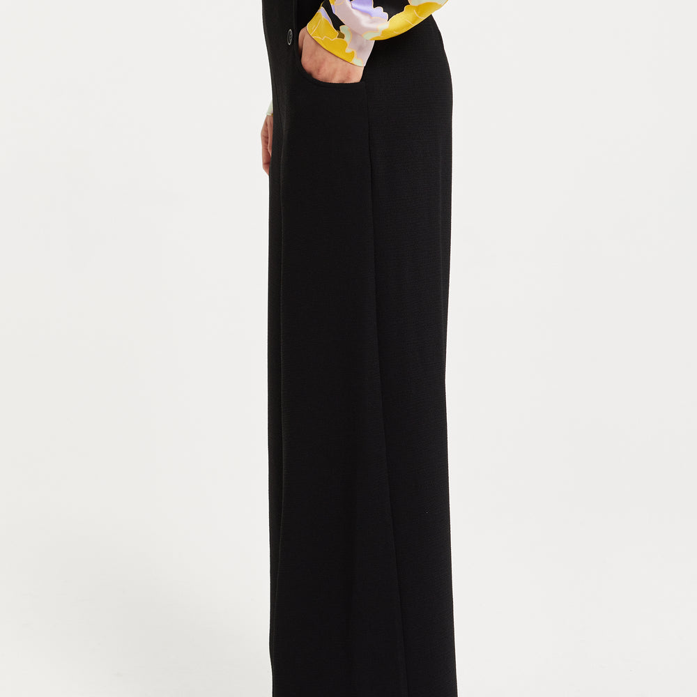 
                  
                    Liquorish Black Wide Leg Trousers
                  
                