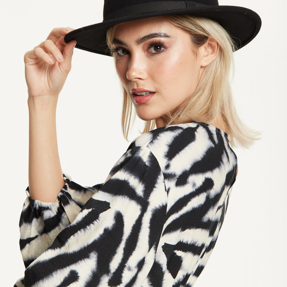 
                  
                    Black Wool Fedora Hat
                  
                