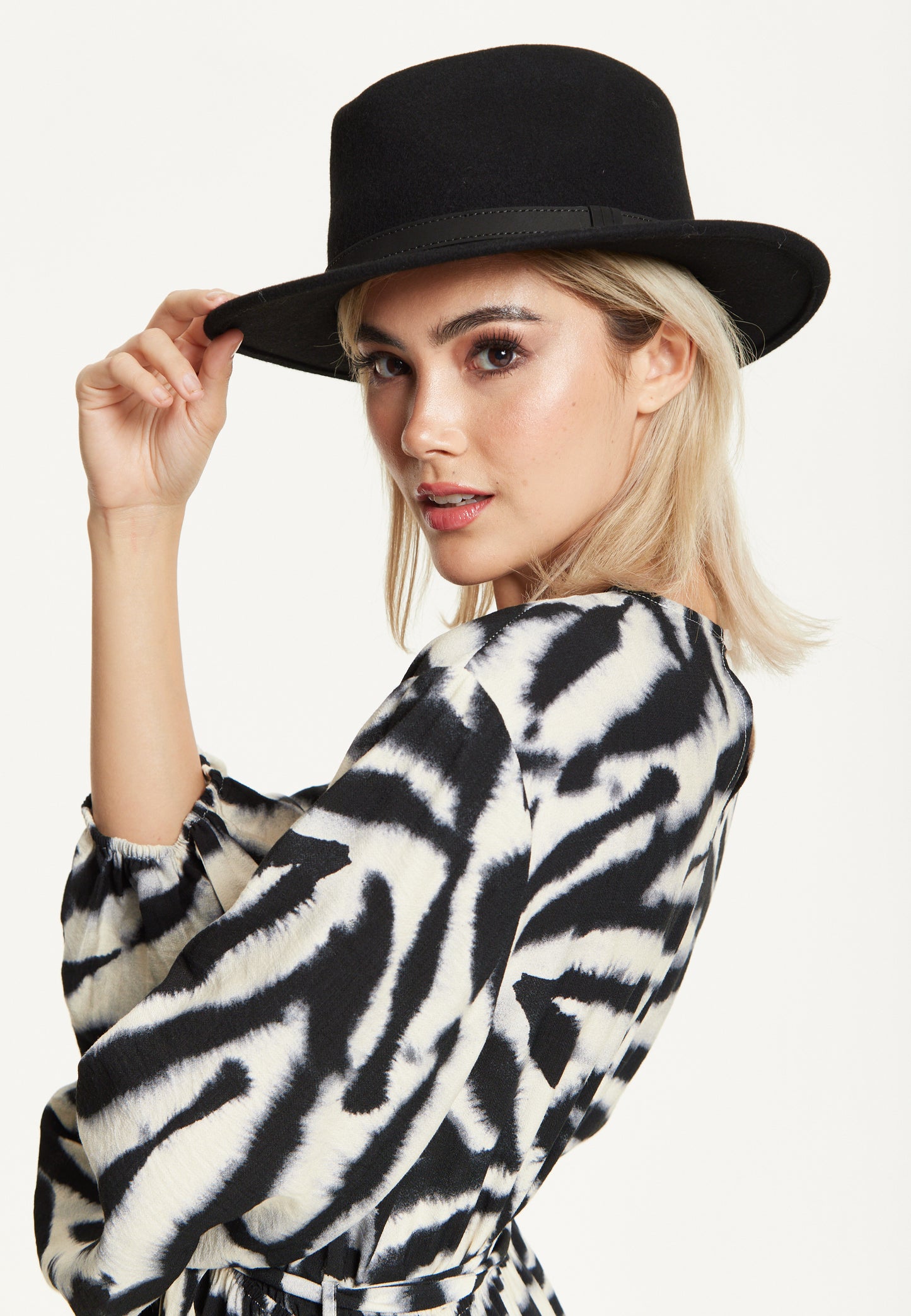 
                  
                    Black Wool Fedora Hat
                  
                