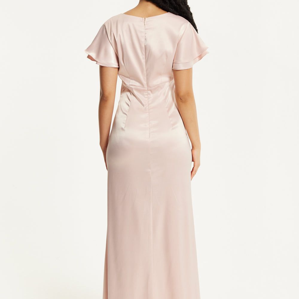 
                  
                    Short Sleeve Light Pink Maxi Dress
                  
                