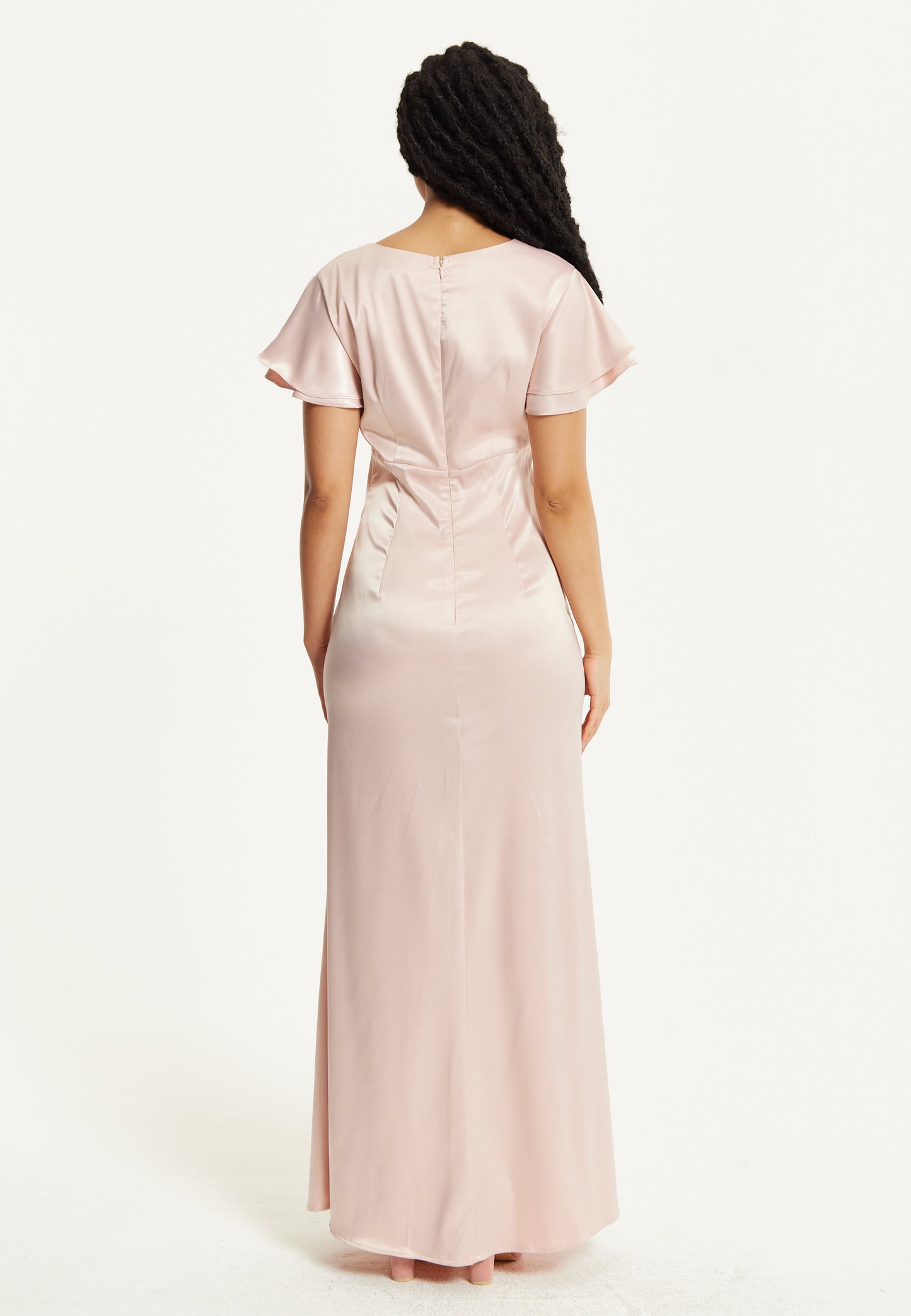 
                  
                    Short Sleeve Light Pink Maxi Dress
                  
                