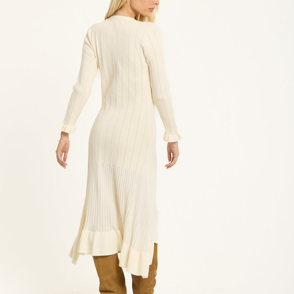 
                  
                    Button Down Knit Midi Dress
                  
                