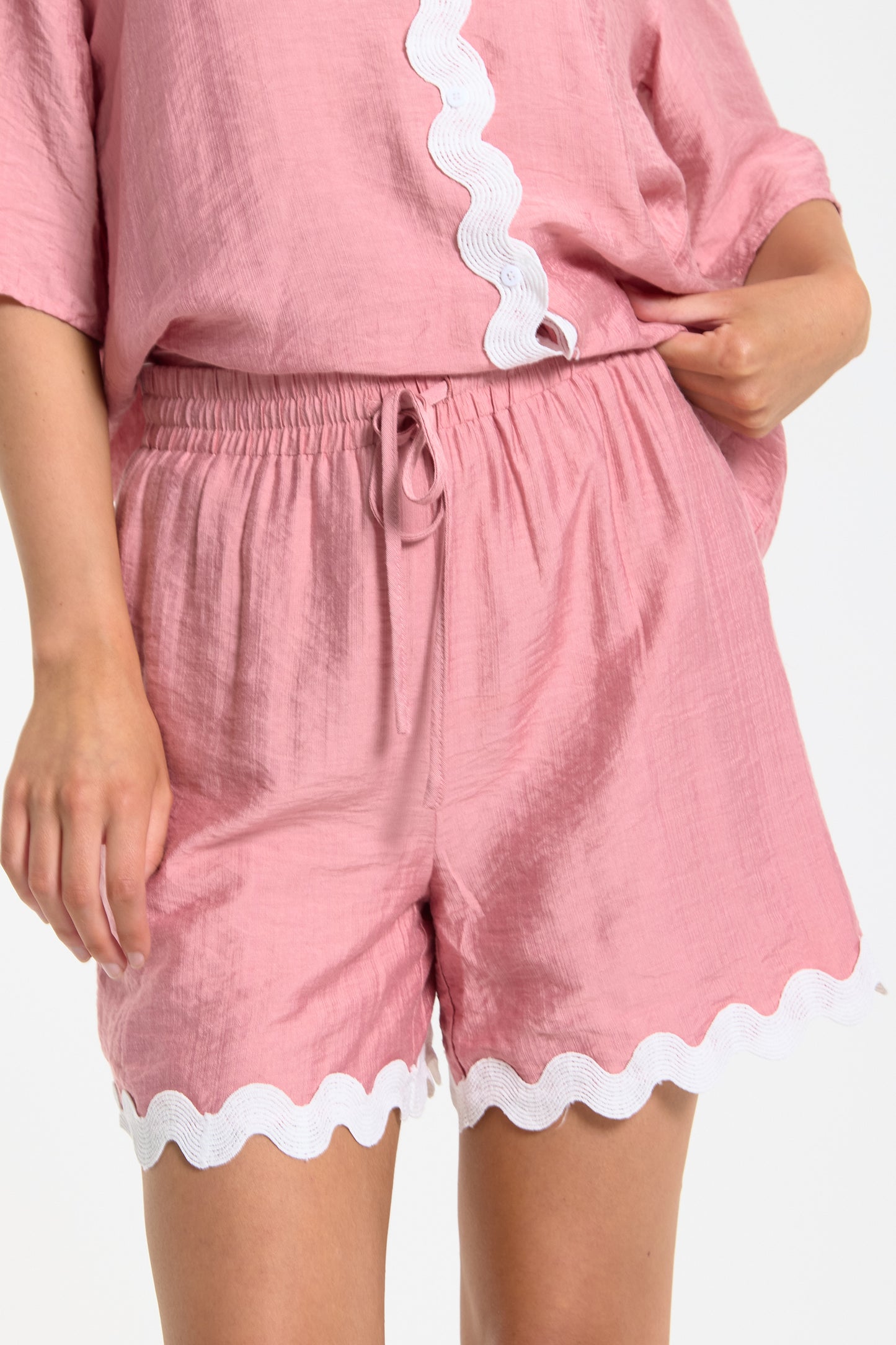 
                  
                    Pink Ric Rac Trim Co-Ord Set
                  
                