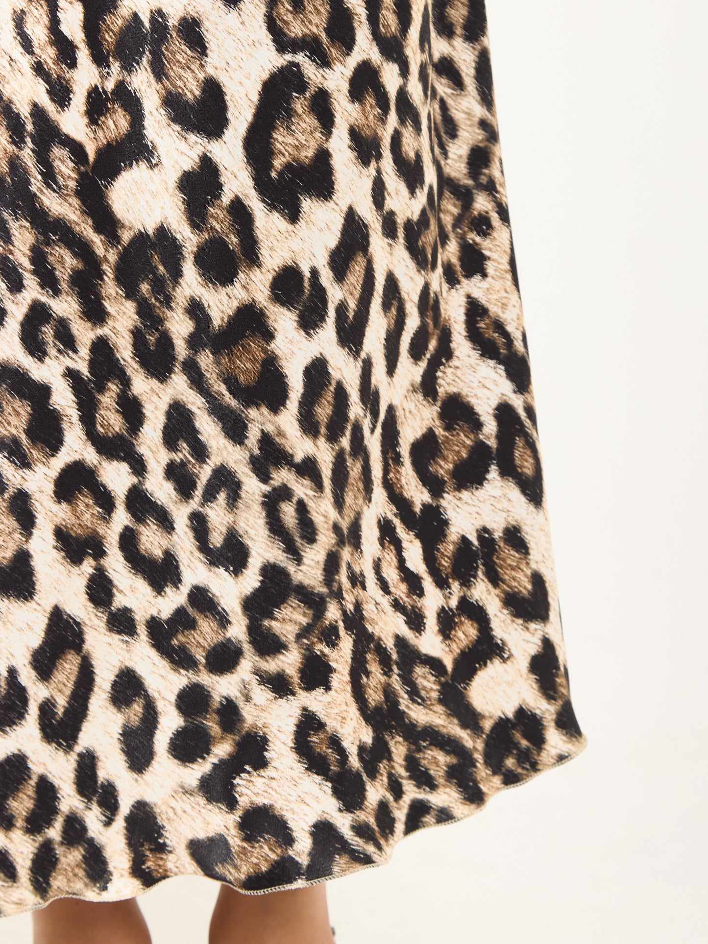 
                  
                    Leopard Print Satin Midi Skirt
                  
                
