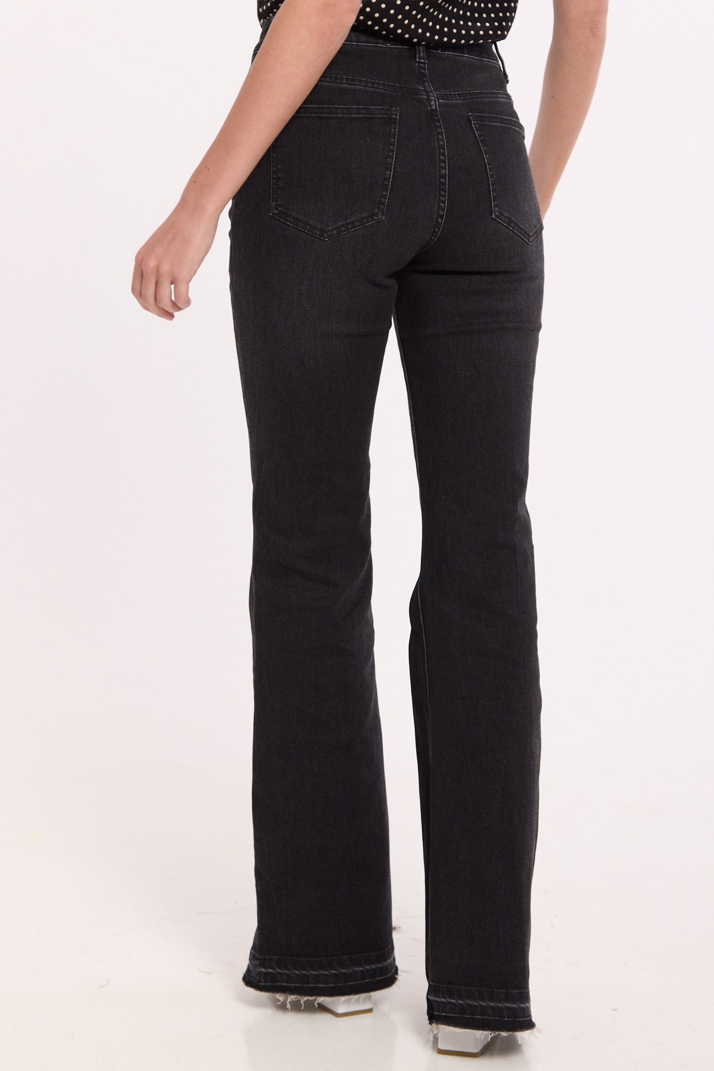 
                  
                    Black High Waisted Flare Jeans
                  
                