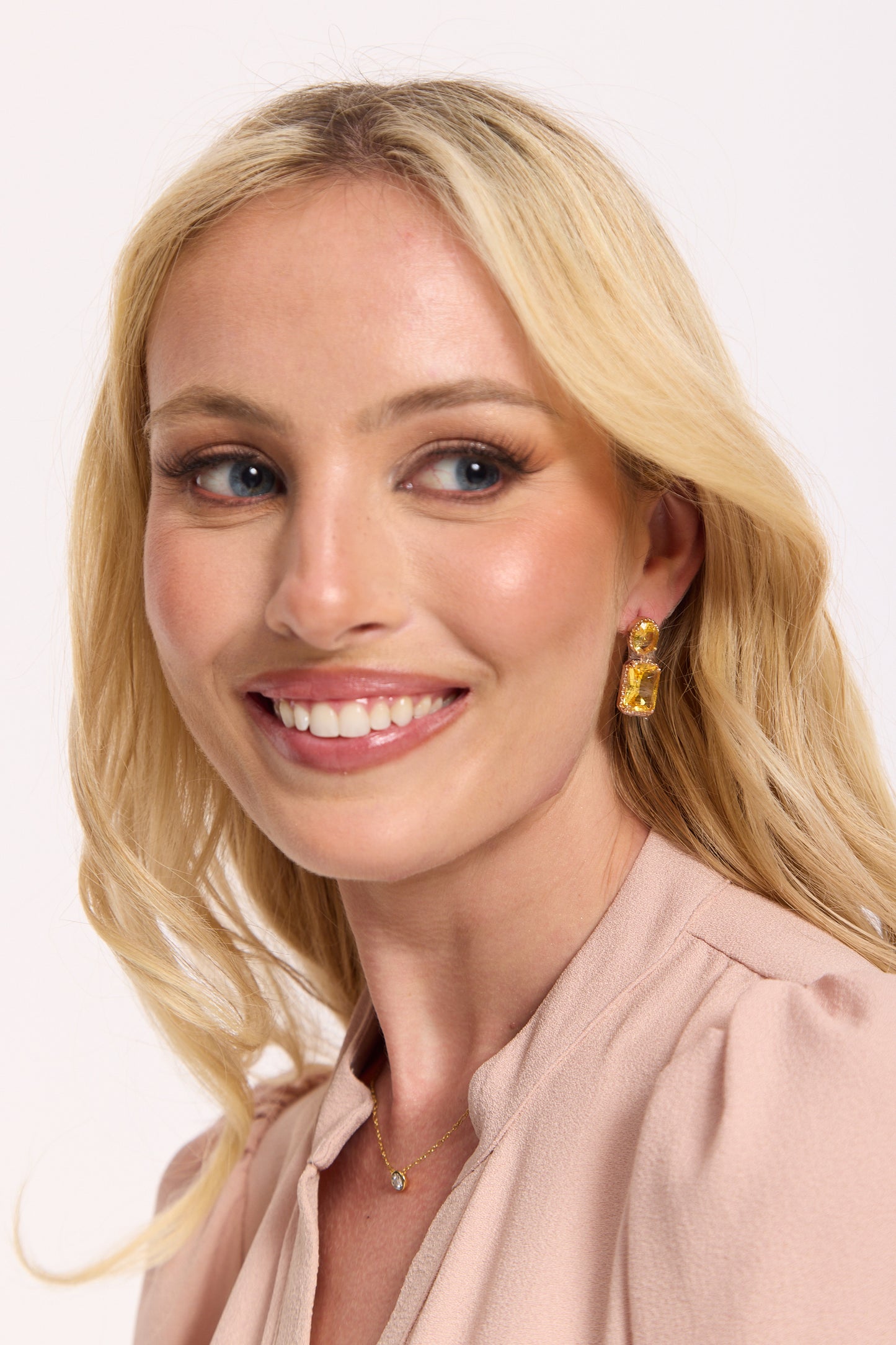 
                  
                    Golden Glow Crystal Drop Earrings
                  
                
