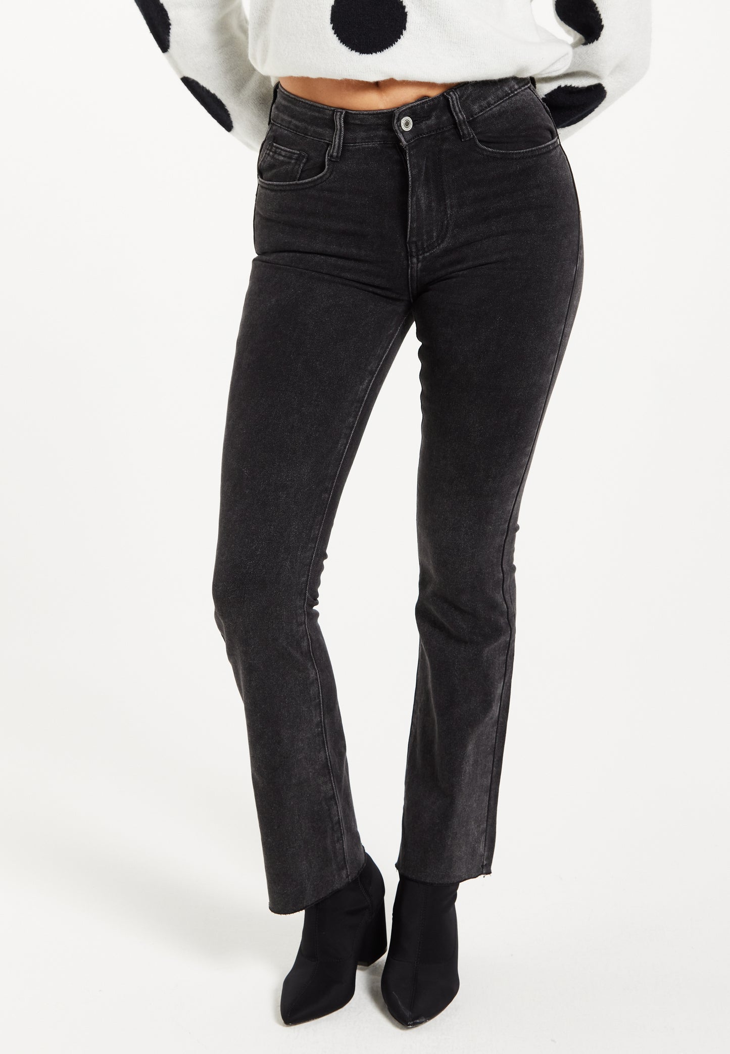 
                  
                    Liquorish High-Waisted Jean in Black
                  
                