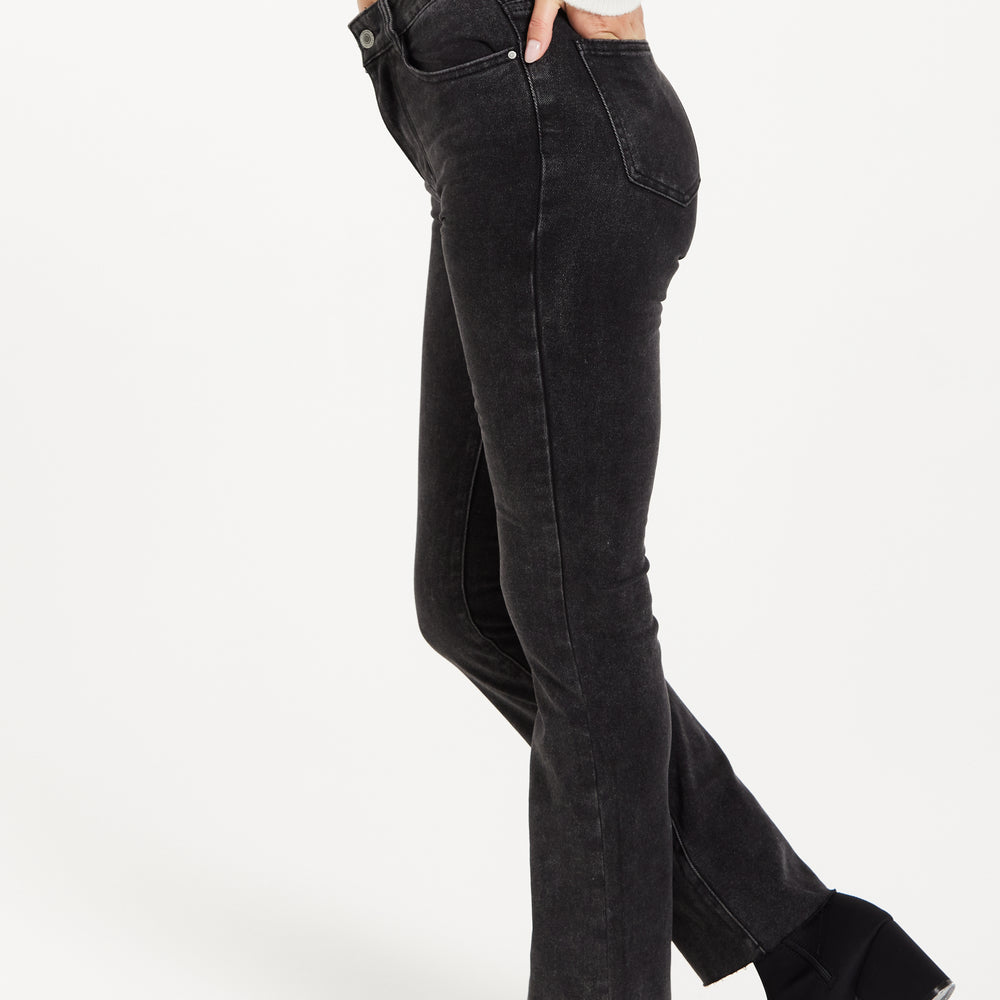 
                  
                    Liquorish High-Waisted Jean in Black
                  
                