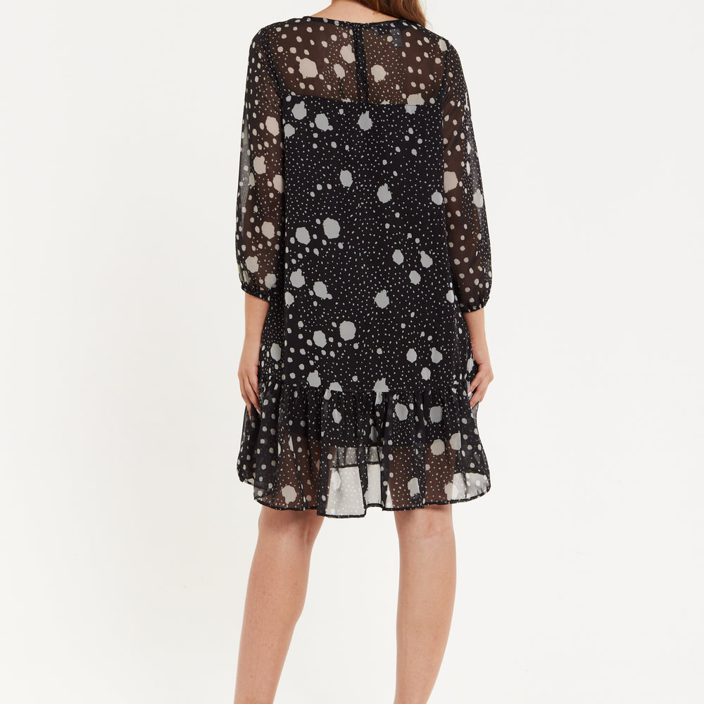 
                  
                    Liquorish Polka Dot Print Chiffon Dress
                  
                