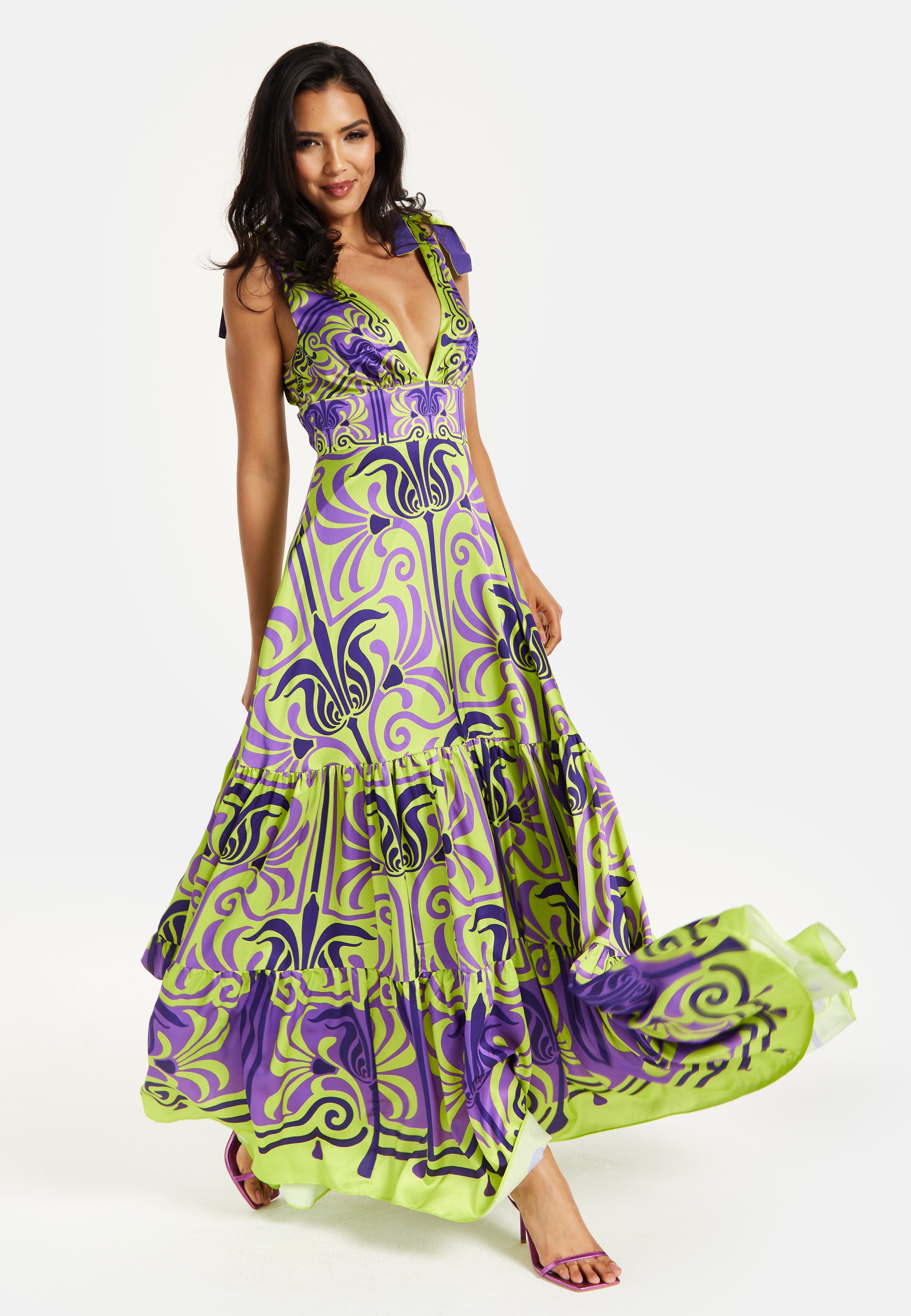 purple and lime green wedding dresses Romantic & Eclectic Purple & Green Wedding