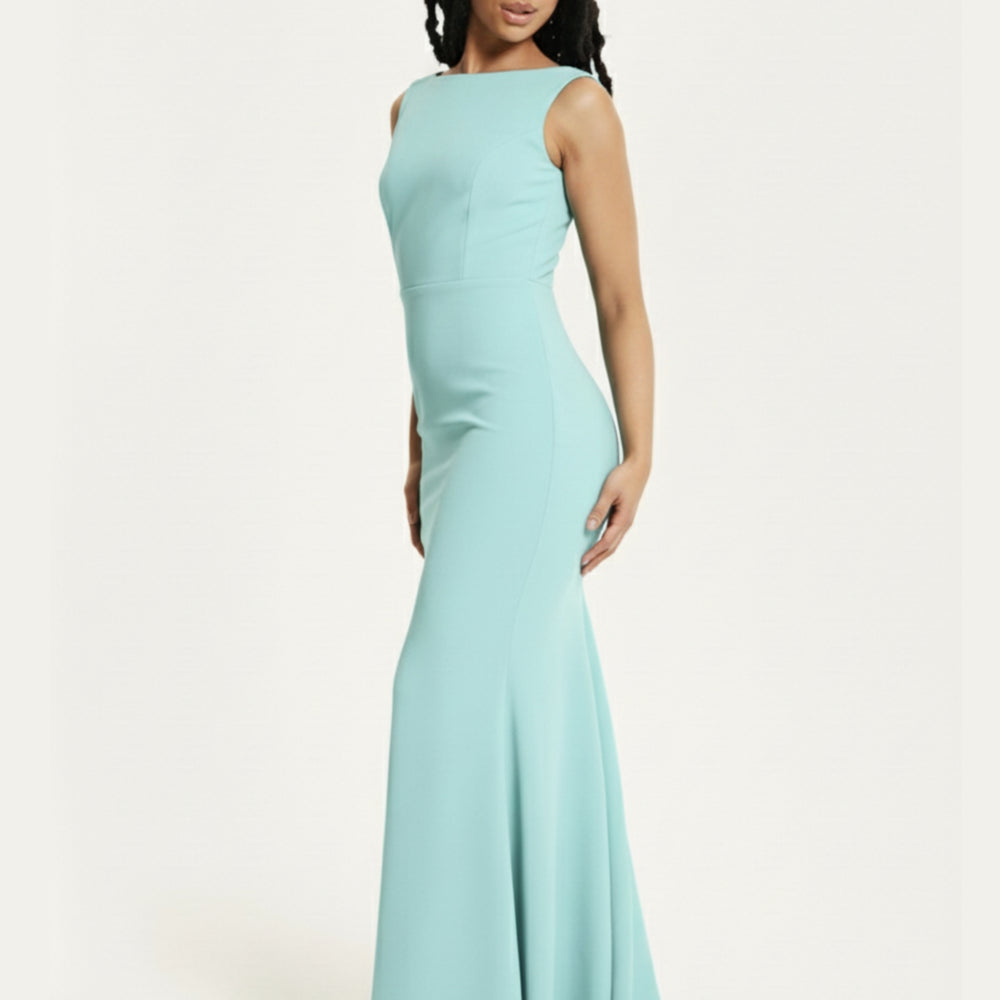 
                  
                    Turquoise Draped Cowl Back Maxi Dress
                  
                