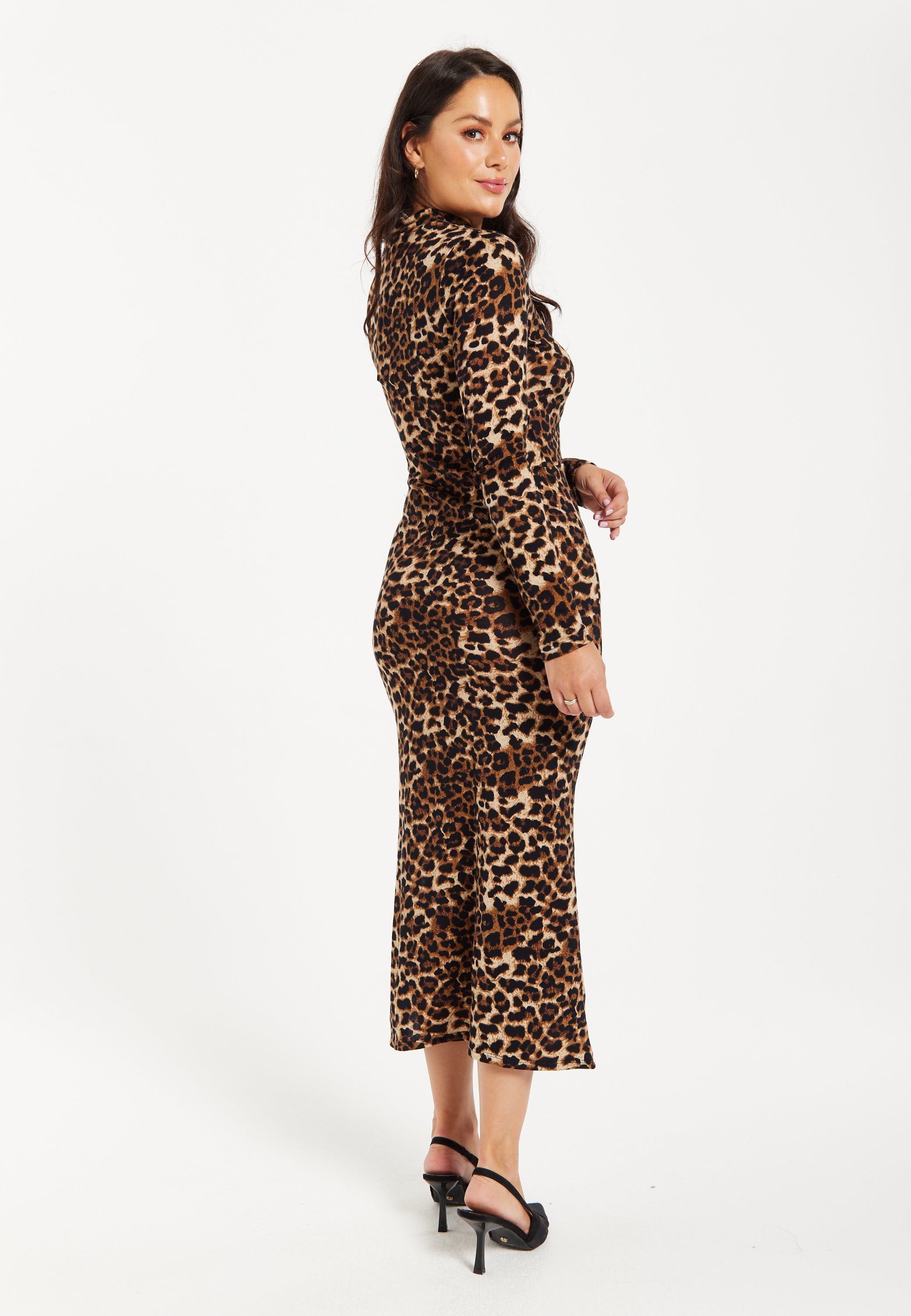Liquorish leopard dress top