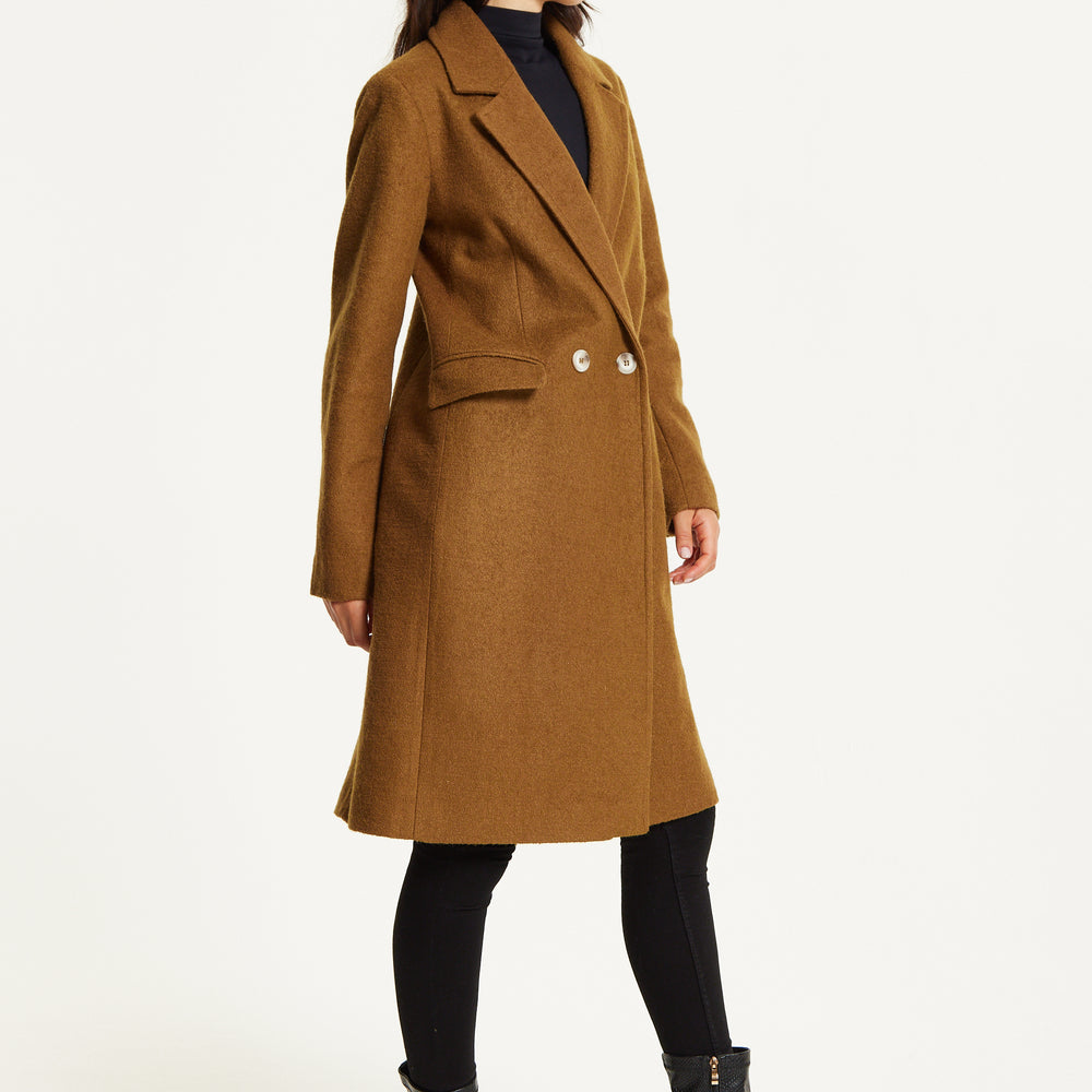 
                  
                    Camel Wool Blend Double Breasted Coat
                  
                