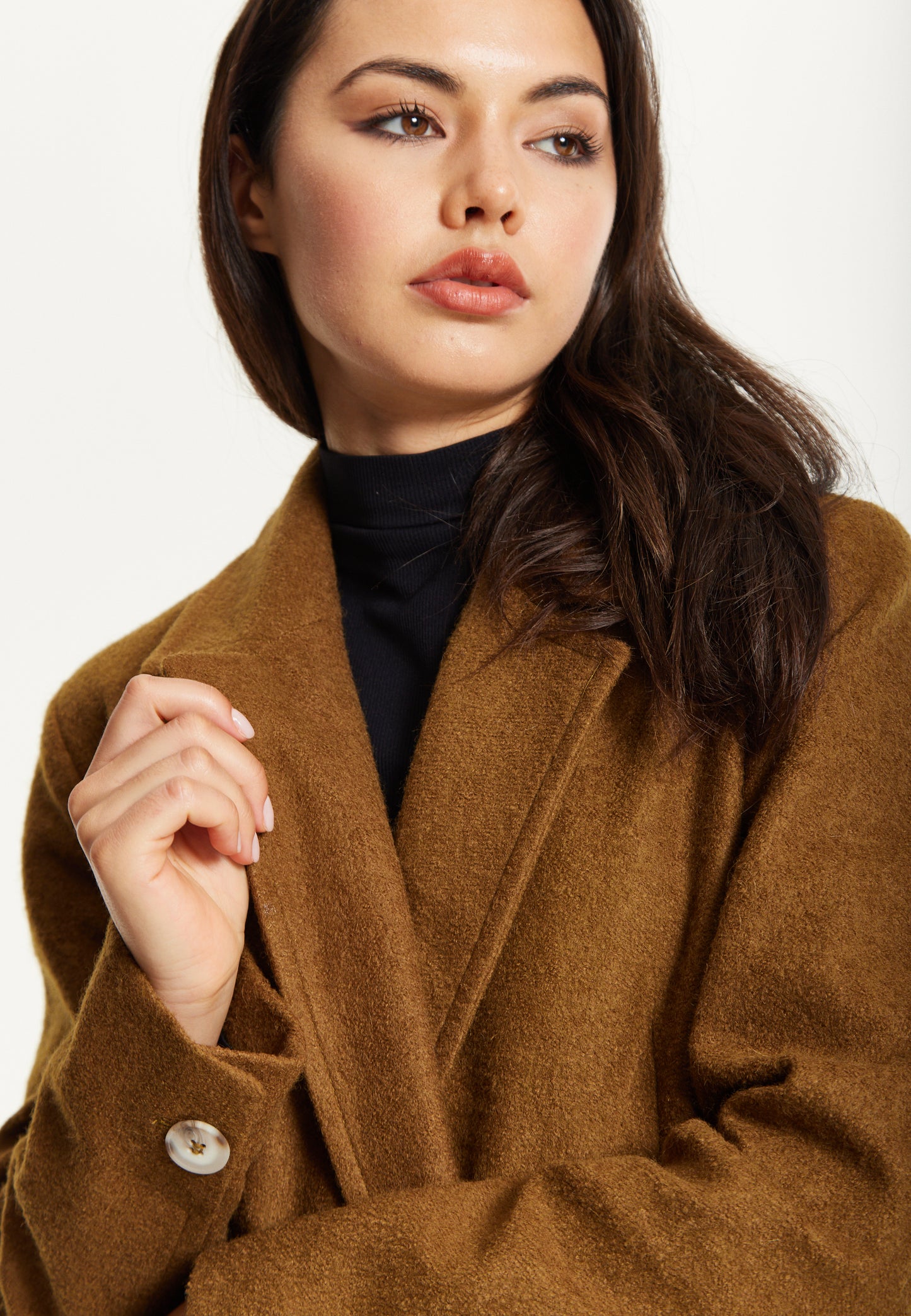 
                  
                    Camel Wool Blend Double Breasted Coat
                  
                