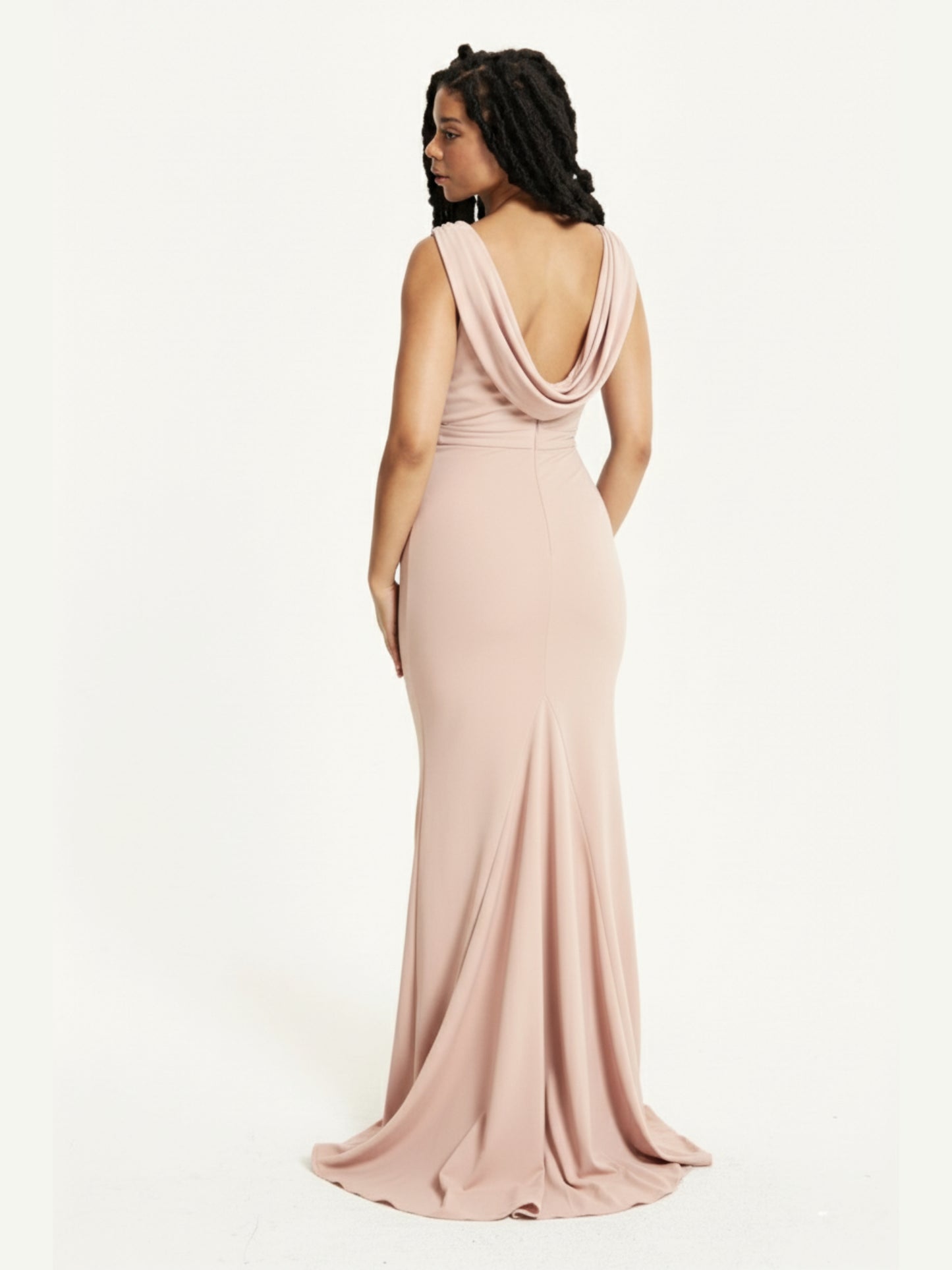 
                  
                    Nude Draped Cowl Back Maxi Dress
                  
                