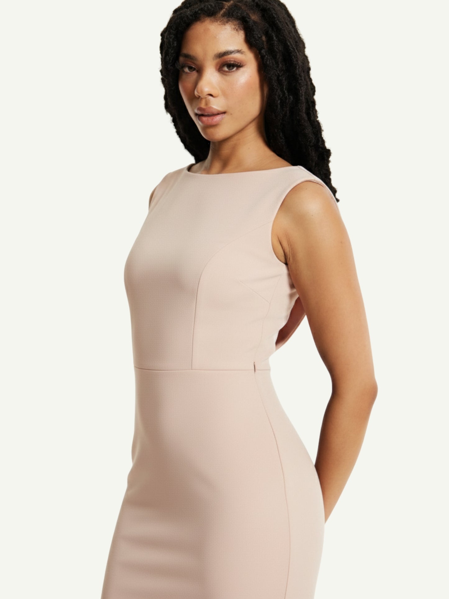 
                  
                    Nude Draped Cowl Back Maxi Dress
                  
                
