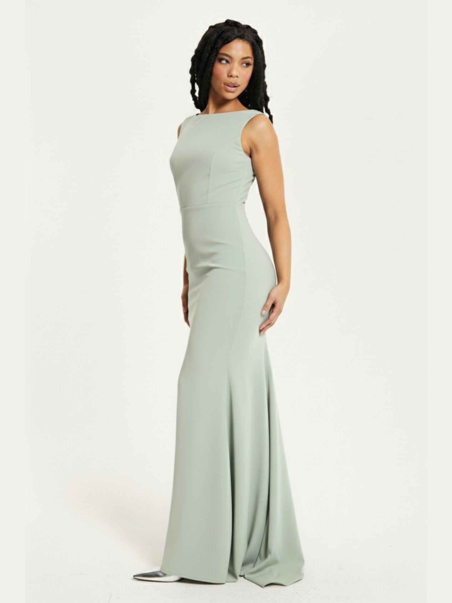 
                  
                    Sage Draped Cowl Back Maxi Dress
                  
                