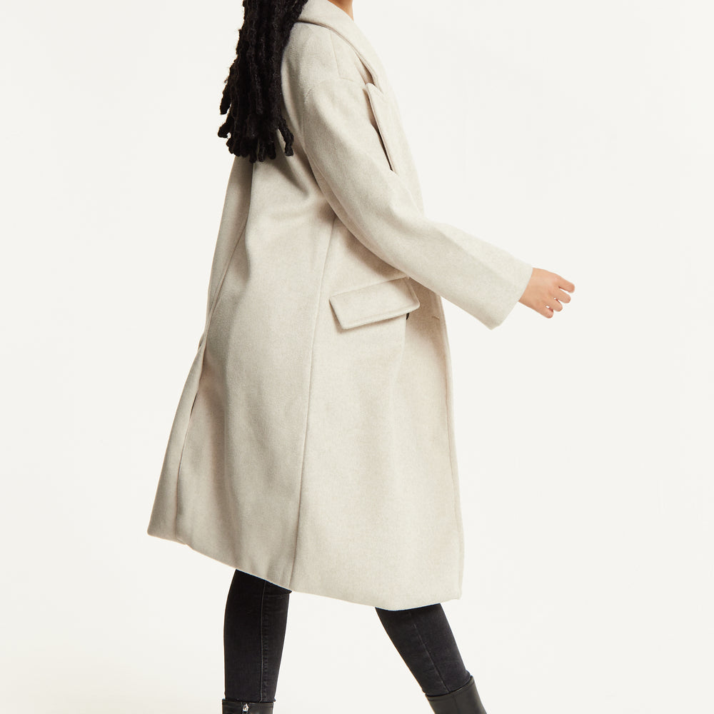 
                  
                    Beige Double Breasted Coat
                  
                