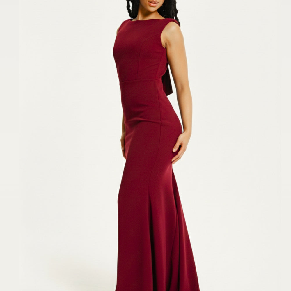 
                  
                    Burgundy Draped Cowl Back Maxi Dress
                  
                