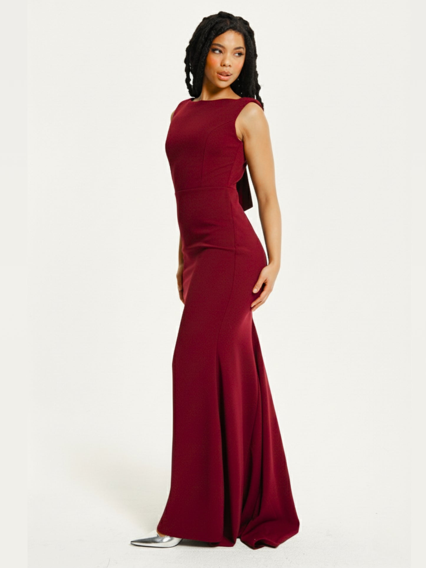
                  
                    Burgundy Draped Cowl Back Maxi Dress
                  
                