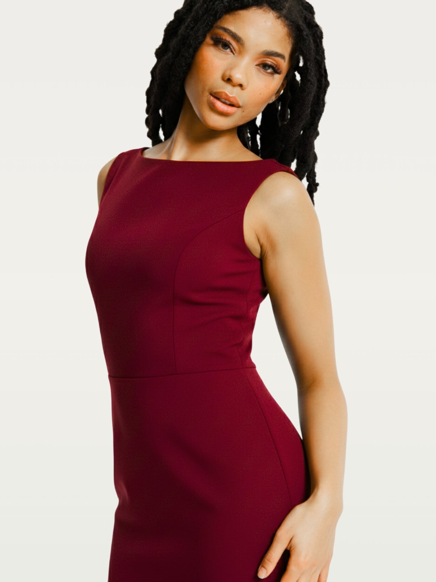 
                  
                    Burgundy Draped Cowl Back Maxi Dress
                  
                