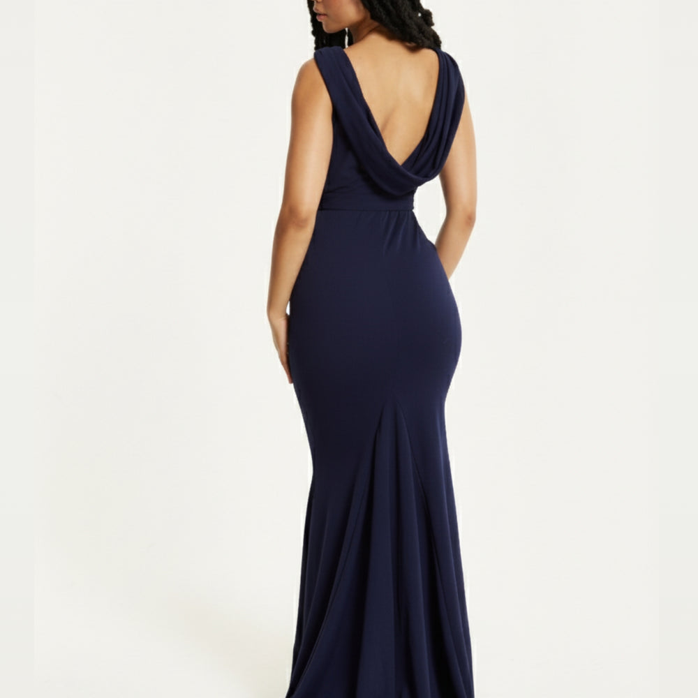 
                  
                    Navy Sleeveless Maxi Dress
                  
                