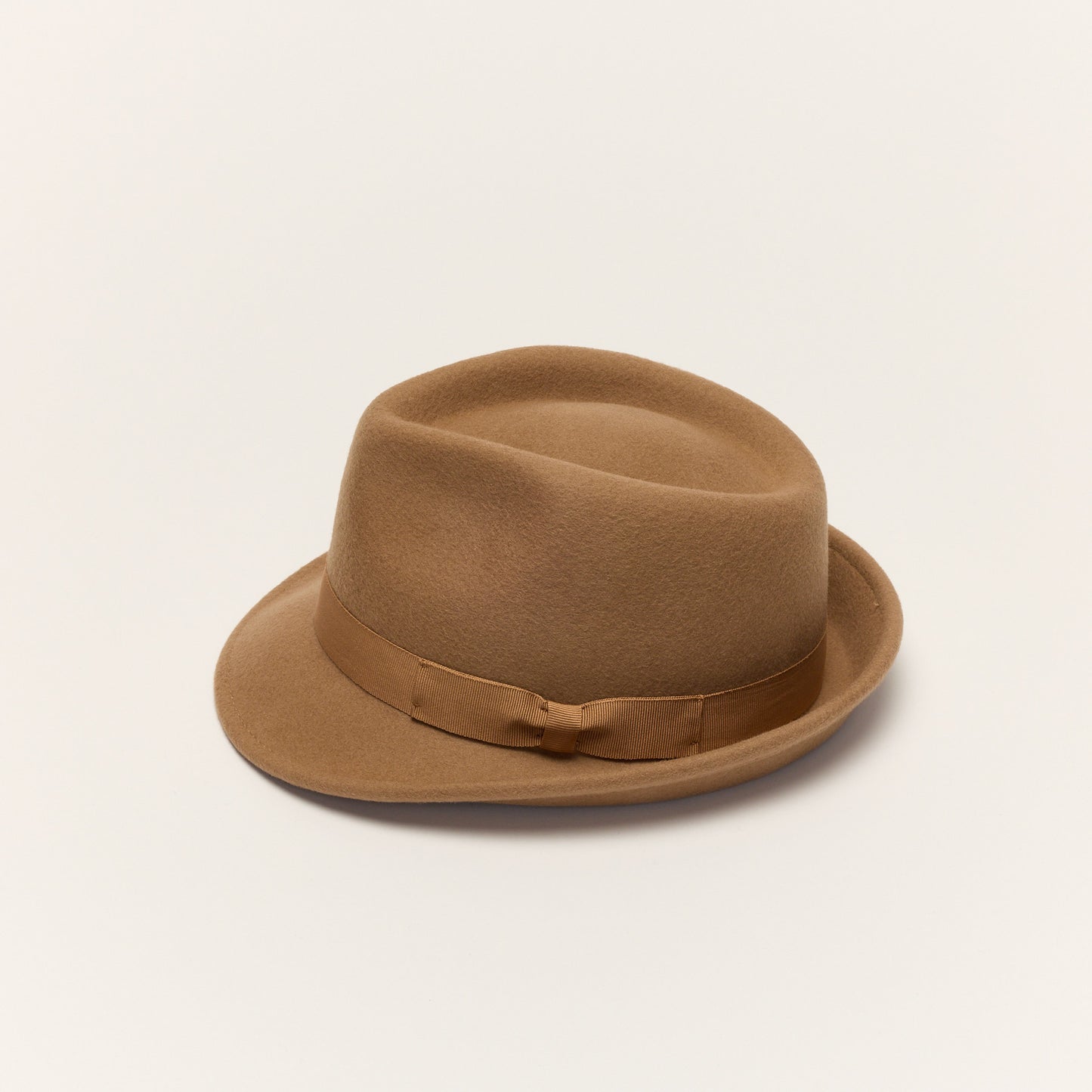 
                  
                    Camel Trilby Hat With Teardrop Crown
                  
                
