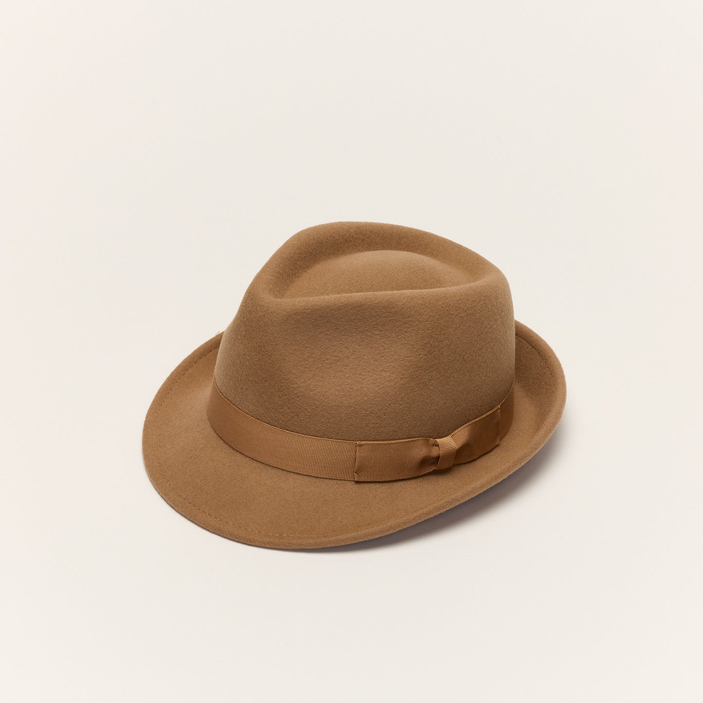 
                  
                    Camel Trilby Hat With Teardrop Crown
                  
                