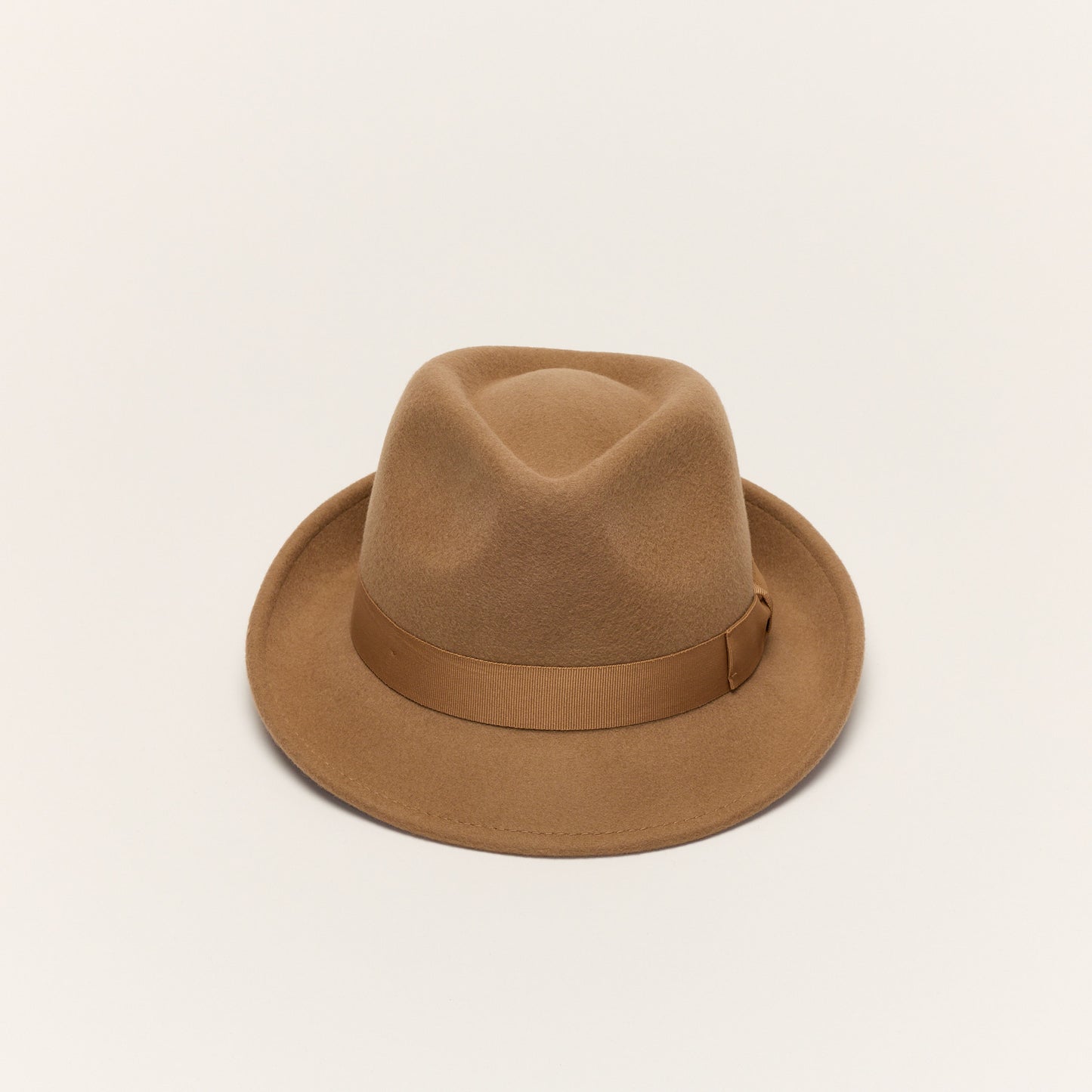 
                  
                    Camel Trilby Hat With Teardrop Crown
                  
                