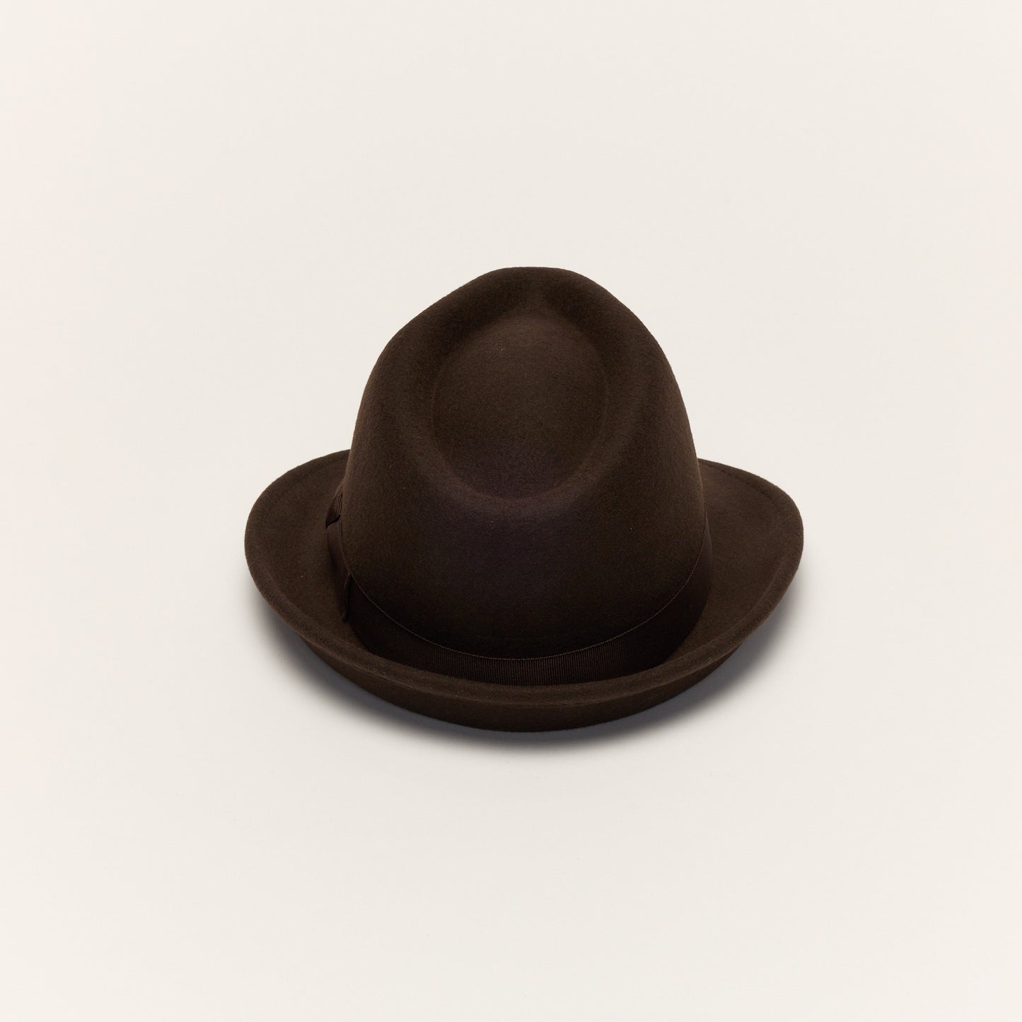 
                  
                    Brown Trilby Hat With Teardrop Crown
                  
                