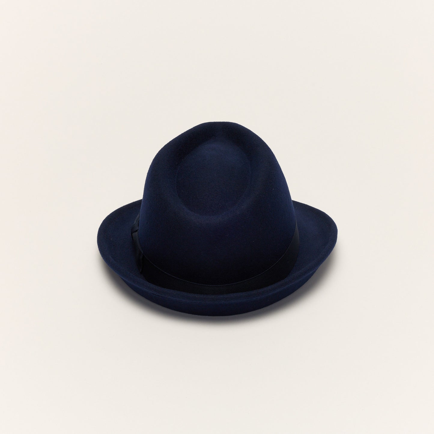 
                  
                    Navy Trilby Hat With Teardrop Crown
                  
                